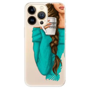 Odolné silikónové puzdro iSaprio - My Coffe and Brunette Girl - iPhone 13 Pro Max vyobraziť