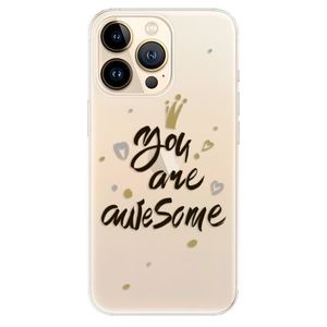 Odolné silikónové puzdro iSaprio - You Are Awesome - black - iPhone 13 Pro Max vyobraziť