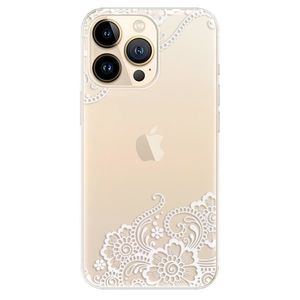 Odolné silikónové puzdro iSaprio - White Lace 02 - iPhone 13 Pro Max vyobraziť