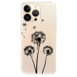 Odolné silikónové puzdro iSaprio - Three Dandelions - black - iPhone 13 Pro Max vyobraziť
