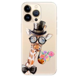 Odolné silikónové puzdro iSaprio - Sir Giraffe - iPhone 13 Pro Max vyobraziť