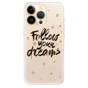 Odolné silikónové puzdro iSaprio - Follow Your Dreams - black - iPhone 13 Pro Max vyobraziť
