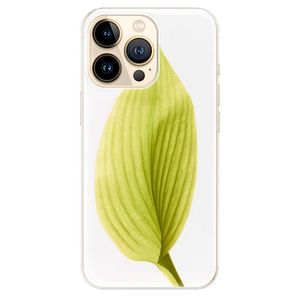 Odolné silikónové puzdro iSaprio - Green Leaf - iPhone 13 Pro Max vyobraziť