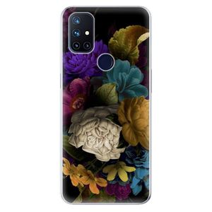 Odolné silikónové puzdro iSaprio - Dark Flowers - OnePlus Nord N10 5G vyobraziť