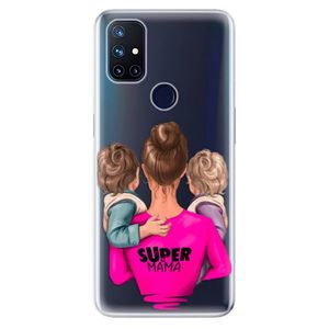 Odolné silikónové puzdro iSaprio - Super Mama - Two Boys - OnePlus Nord N10 5G vyobraziť