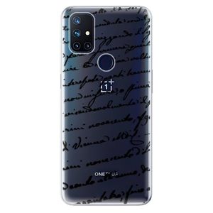 Odolné silikónové puzdro iSaprio - Handwriting 01 - black - OnePlus Nord N10 5G vyobraziť