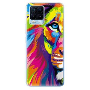 Odolné silikónové puzdro iSaprio - Rainbow Lion - Realme 8 / 8 Pro vyobraziť