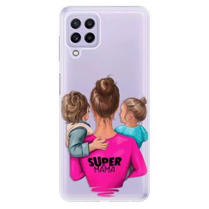 Odolné silikónové puzdro iSaprio - Super Mama - Boy and Girl - Samsung Galaxy A22 vyobraziť