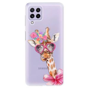 Odolné silikónové puzdro iSaprio - Lady Giraffe - Samsung Galaxy A22 vyobraziť