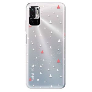 Odolné silikónové puzdro iSaprio - Abstract Triangles 02 - white - Xiaomi Redmi Note 10 5G vyobraziť