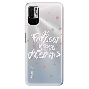 Odolné silikónové puzdro iSaprio - Follow Your Dreams - white - Xiaomi Redmi Note 10 5G vyobraziť