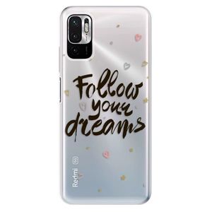 Odolné silikónové puzdro iSaprio - Follow Your Dreams - black - Xiaomi Redmi Note 10 5G vyobraziť