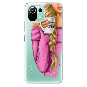 Odolné silikónové puzdro iSaprio - My Coffe and Blond Girl - Xiaomi Mi 11 Lite vyobraziť