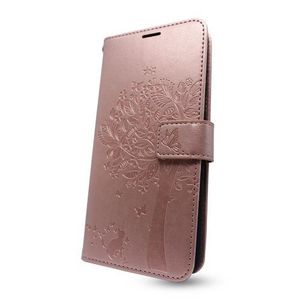 Puzdro Mezzo Book Samsung Galaxy S21 FE vzor strom - ružovo zlaté vyobraziť