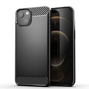 MG Carbon Case Flexible silikónový kryt na iPhone 13, čierny vyobraziť