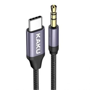 KAKU KSC-427 audio kábel USB-C / 3.5mm jack 1m, čierny vyobraziť