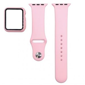 BStrap Silicone remienok s puzdrom na Apple Watch 40mm, pink (SAP012C07) vyobraziť