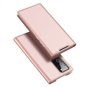 DUX DUCIS Skin X knižkové kožené puzdro na Samsung Galaxy Note 20, ružové vyobraziť