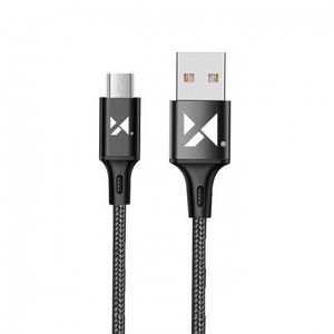 MG kábel USB / micro USB 2.4A 1m, čierny (WUC-M1B) vyobraziť