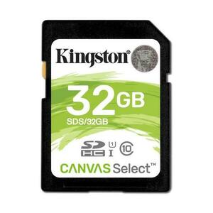 KINGSTON 32GB SDHC CANVAS SELECT 80R CL10 UHS-I SDS/32GB vyobraziť