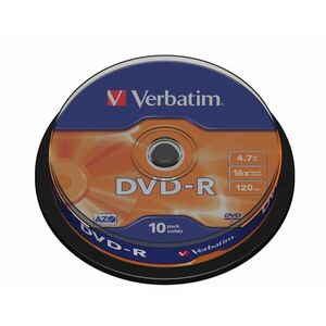 VERBATIM 43523 DVD-R 4.7GB/10 CAKE vyobraziť