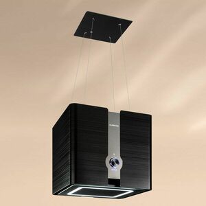 Klarstein Futurelight Smart, digestor, 42 cm, ostrovčekový, 420 m³/h, LED, nehrdzavejúca oceľ, čierny vyobraziť