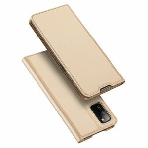Dux Ducis Skin Pro knižkové kožené puzdro na Samsung Galaxy A03s, zlaté vyobraziť