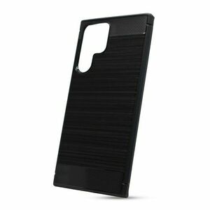 Puzdro Carbon Lux TPU Samsung Galaxy S22 Ultra - čierne vyobraziť