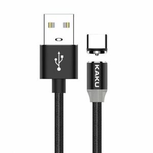 KAKU Magnetic kábel USB / USB-C 3A 1m, čierny (KSC-306) vyobraziť