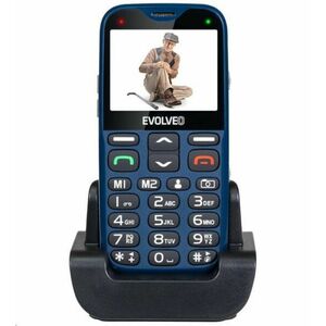 EVOLVEO EasyPhone XG, mobilný telefón pre seniorov s nabíjacím stojanom, modrá vyobraziť