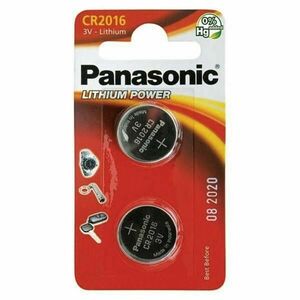 PANASONIC Lítiová batéria (gombíková) CR-2016EL/2B 3V (Blister 2ks) vyobraziť