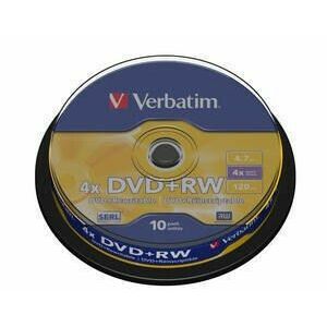 VERBATIM DVD+RW(10-Pack)Spindle4x/DLP/4.7GB vyobraziť