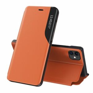 MG Eco Leather View knižkové puzdro na iPhone 13 Pro Max, oranžové vyobraziť