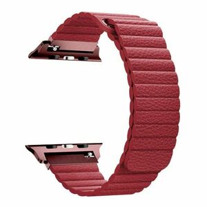 BStrap Leather Loop remienok na Apple Watch 38/40/41mm, Red (SAP010C04) vyobraziť