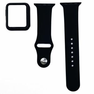 BStrap Silicone remienok s puzdrom na Apple Watch 42mm, black (SAP012C09) vyobraziť