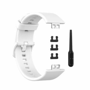 BStrap Silicone remienok na Huawei Watch Fit, white (SHU005C02) vyobraziť