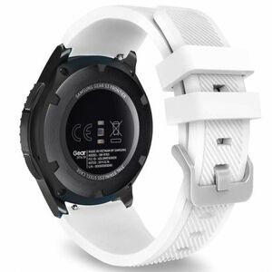 BStrap Silicone Sport remienok na Samsung Galaxy Watch 3 45mm, white (SSG006C2201) vyobraziť