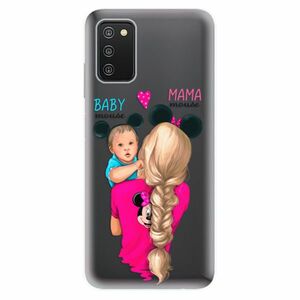 Odolné silikónové puzdro iSaprio - Mama Mouse Blonde and Boy - Samsung Galaxy A03s vyobraziť