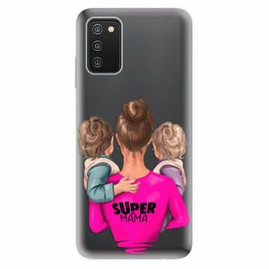 Odolné silikónové puzdro iSaprio - Super Mama - Two Boys - Samsung Galaxy A03s vyobraziť