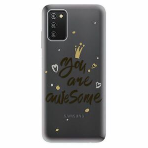 Odolné silikónové puzdro iSaprio - You Are Awesome - black - Samsung Galaxy A03s vyobraziť