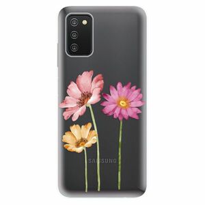 Odolné silikónové puzdro iSaprio - Three Flowers - Samsung Galaxy A03s vyobraziť