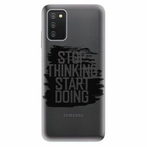 Odolné silikónové puzdro iSaprio - Start Doing - black - Samsung Galaxy A03s vyobraziť