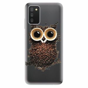 Odolné silikónové puzdro iSaprio - Owl And Coffee - Samsung Galaxy A03s vyobraziť