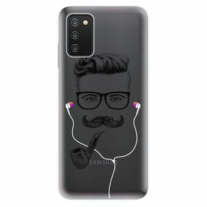 Odolné silikónové puzdro iSaprio - Man With Headphones 01 - Samsung Galaxy A03s vyobraziť