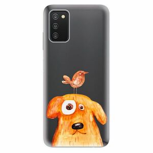 Odolné silikónové puzdro iSaprio - Dog And Bird - Samsung Galaxy A03s vyobraziť