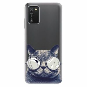 Odolné silikónové puzdro iSaprio - Crazy Cat 01 - Samsung Galaxy A03s vyobraziť