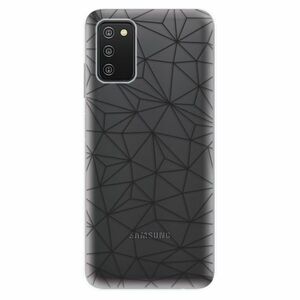 Odolné silikónové puzdro iSaprio - Abstract Triangles 03 - black - Samsung Galaxy A03s vyobraziť