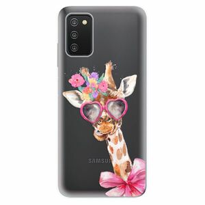 Odolné silikónové puzdro iSaprio - Lady Giraffe - Samsung Galaxy A03s vyobraziť