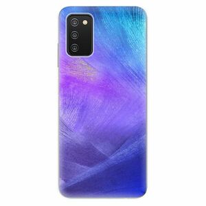 Odolné silikónové puzdro iSaprio - Purple Feathers - Samsung Galaxy A03s vyobraziť