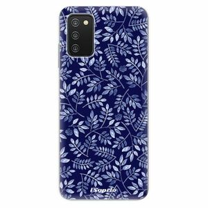 Odolné silikónové puzdro iSaprio - Blue Leaves 05 - Samsung Galaxy A03s vyobraziť